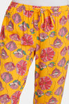 Zivame Blotched Bloom Woven Pyjama - Solar Power — thumbnail 5